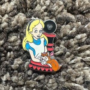 Disney Alice in Wonderland and Dinah Hidden Mickey Pin
